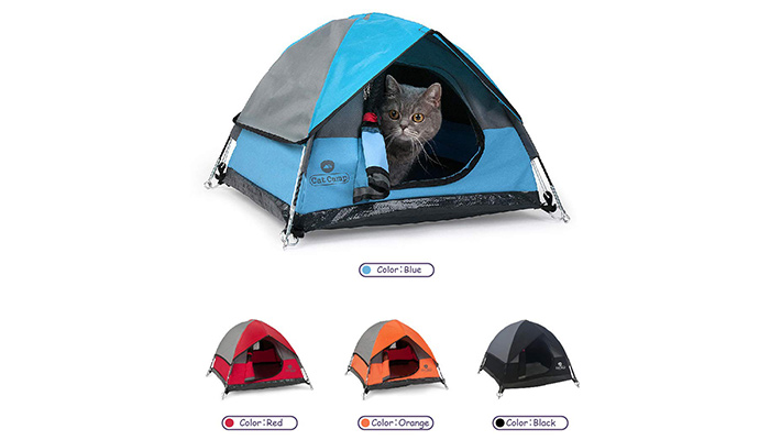 Cat-Camp1ネコ用テント家キャンで癒されたい
