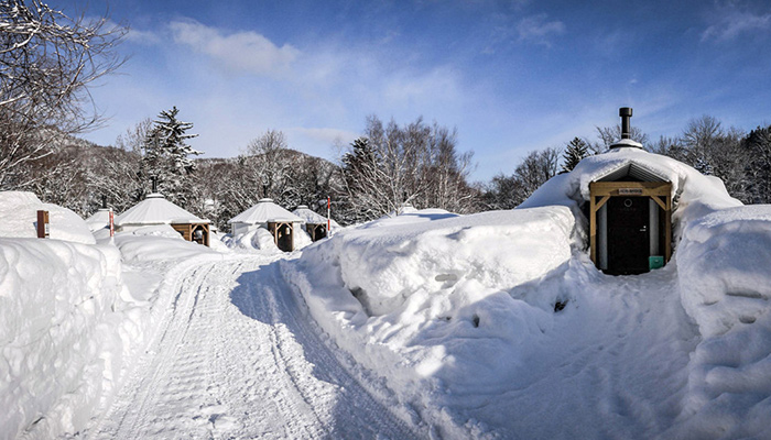 札幌市定山渓自然の村コールマン冬BBQイベント